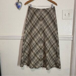 Jones Wear  Women's Plaid Straight Tube Skirt  vintage Size 4